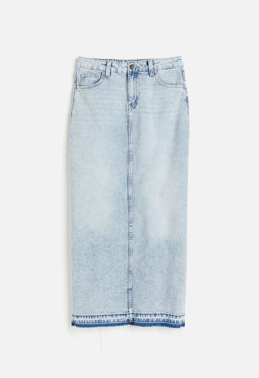 H&M - Denim maxi skirt - pale denim blue