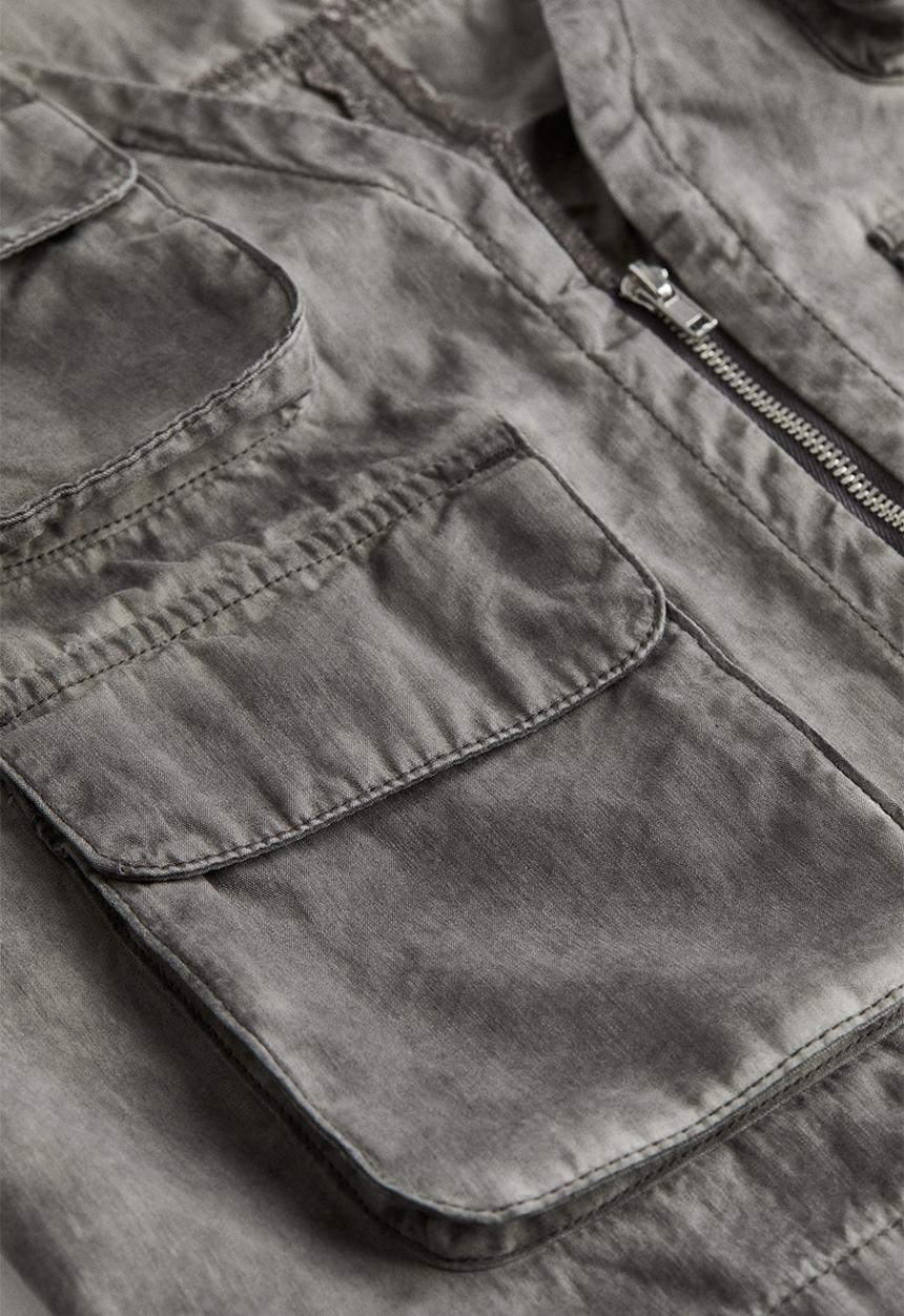 H&M - Distressed-look cargo gilet - dark grey