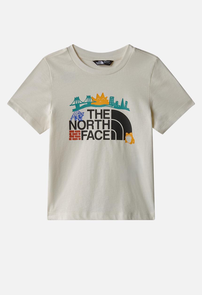 The North Face - Kid Trail Map Graphic Short Sleeve Tee - White Dune