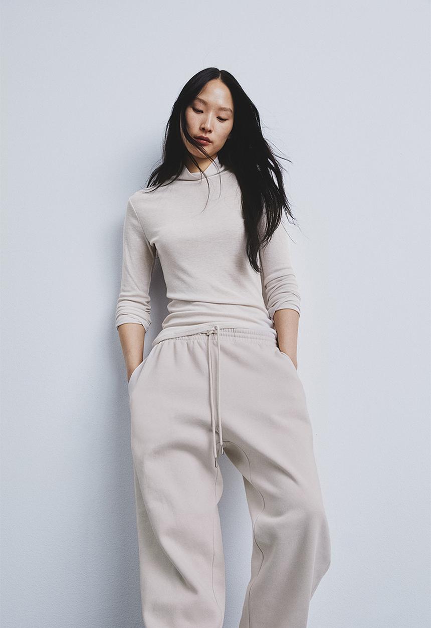 H&M - Cotton-blend sweatpants - beige