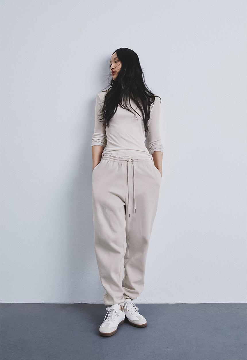 H&M - Cotton-blend sweatpants - beige