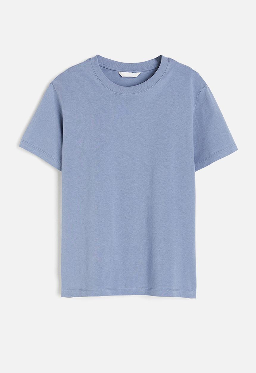 H&M - Cotton T-shirt - dusty blue