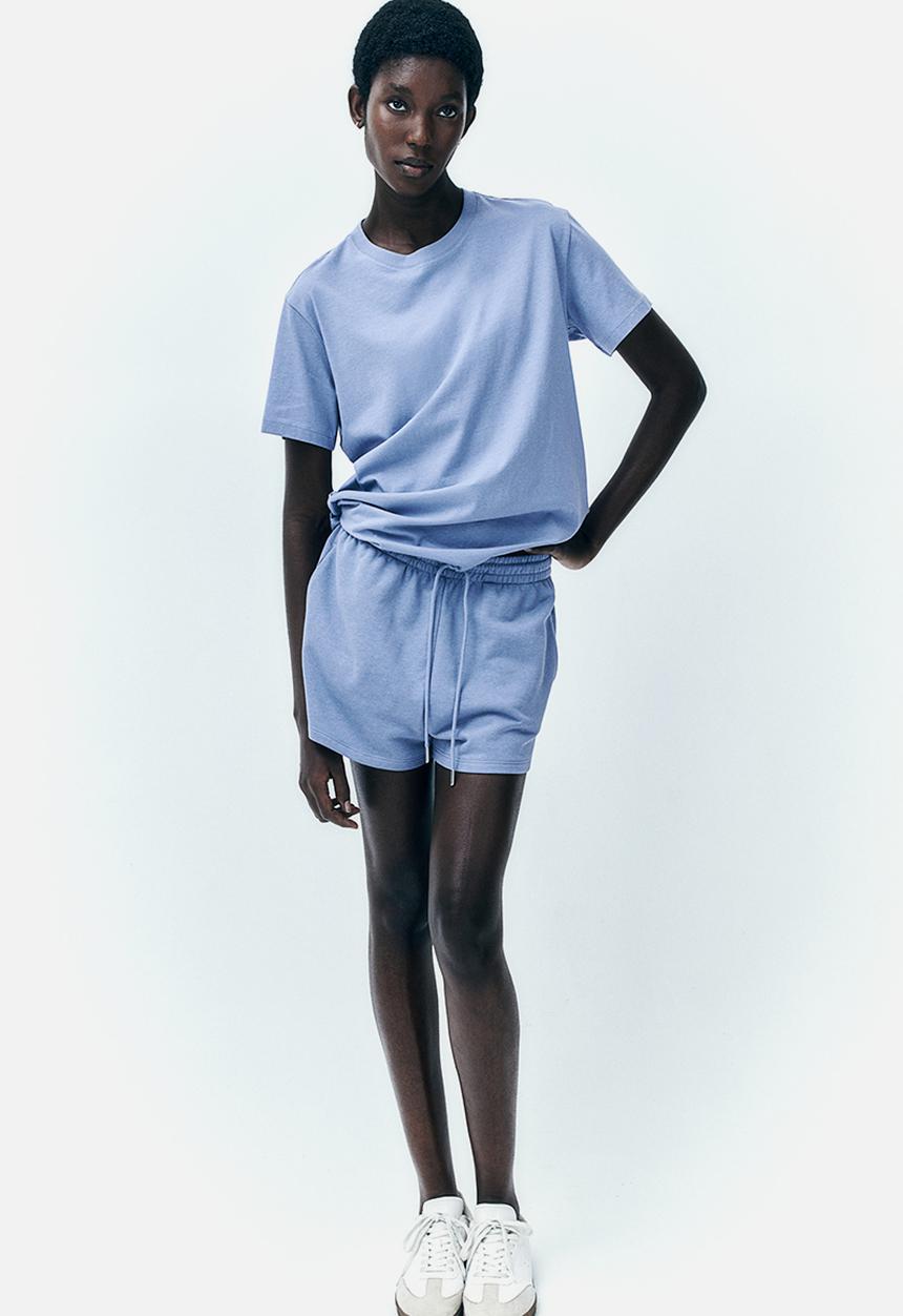 H&M - Cotton T-shirt - dusty blue