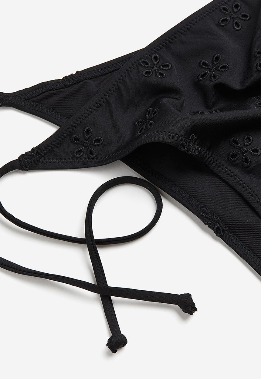 H&M - Tie tanga bikini bottoms - black