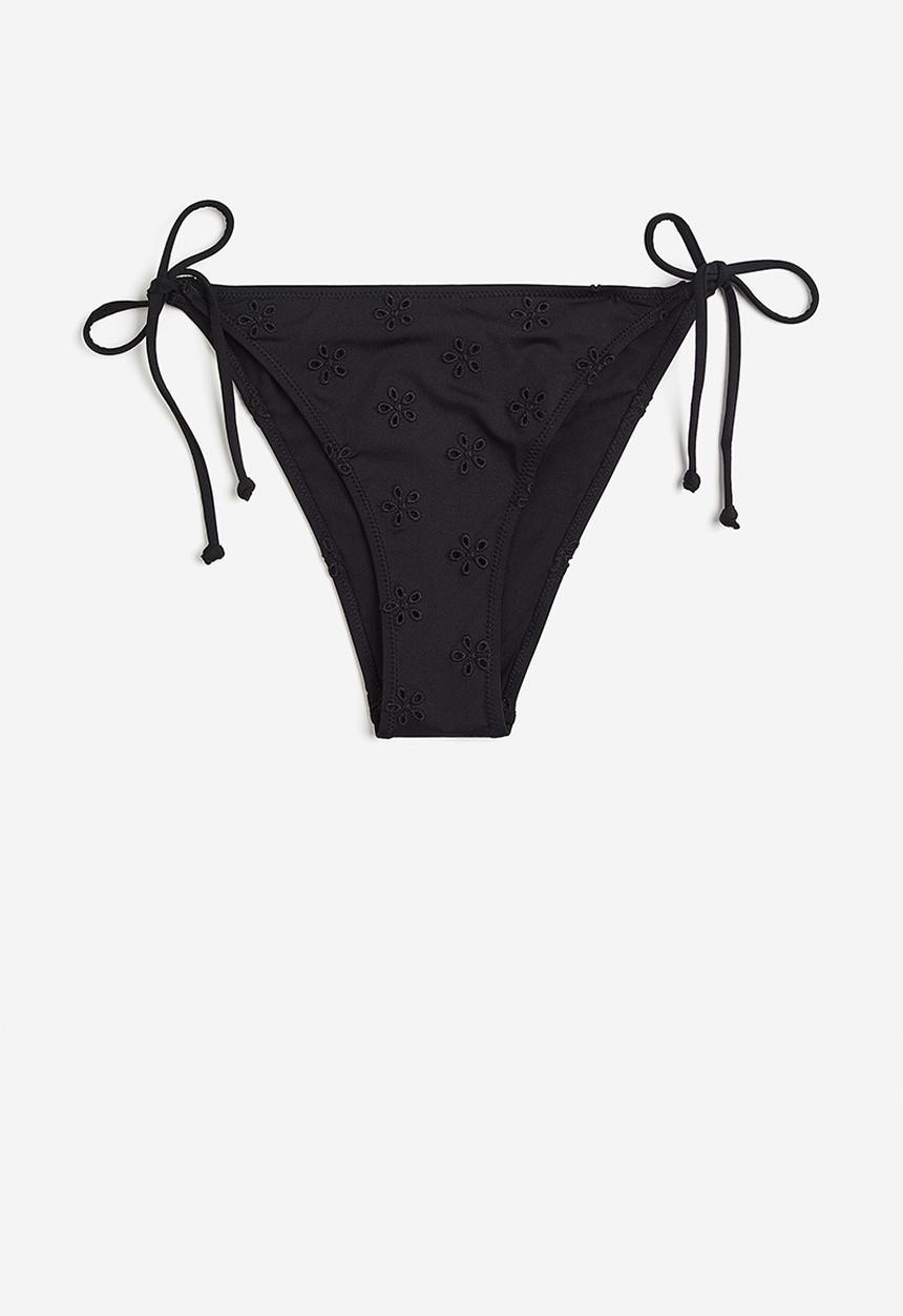 H&M - Tie tanga bikini bottoms - black