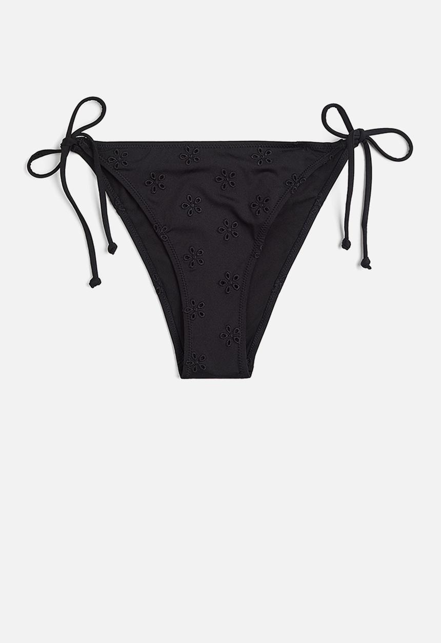 H&M - Tie tanga bikini bottoms - black