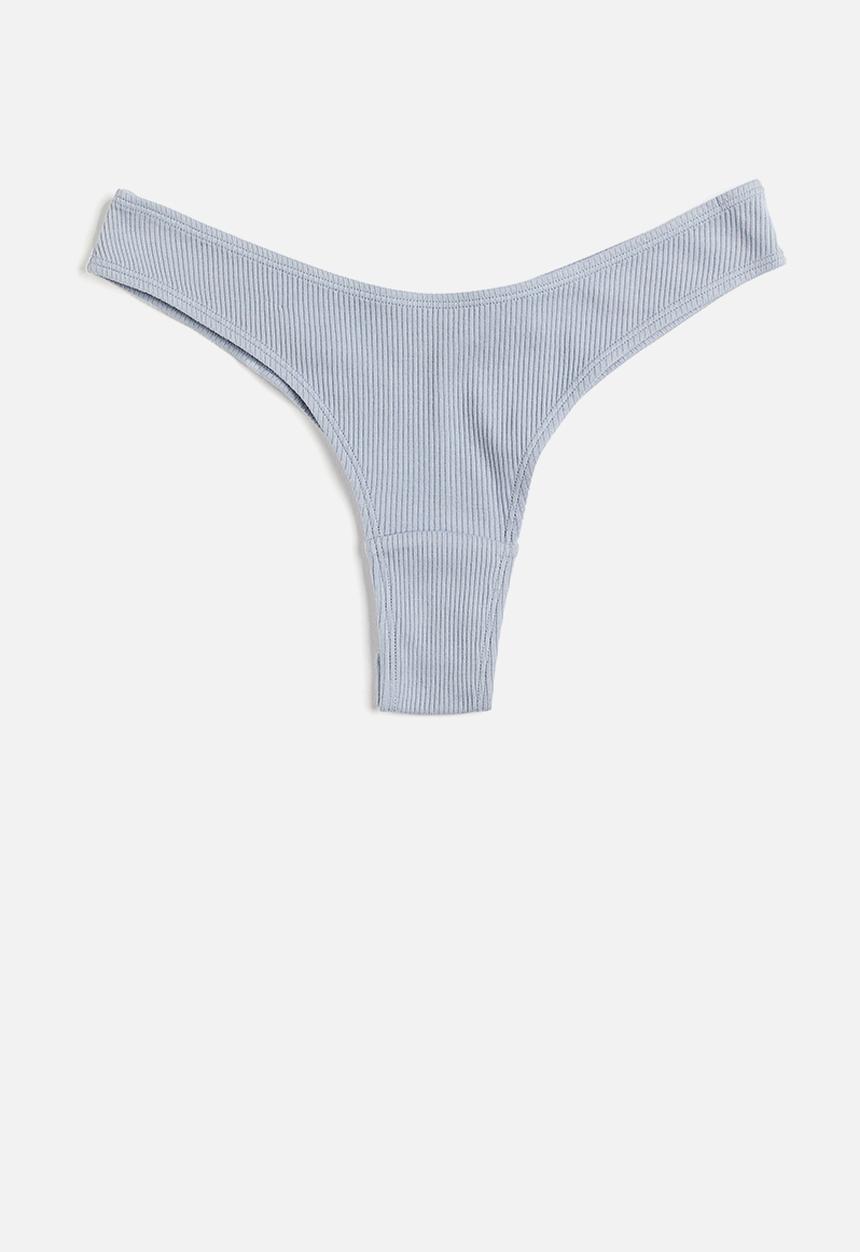 H&M - 7-Pack brazilian briefs - light blue dark grey