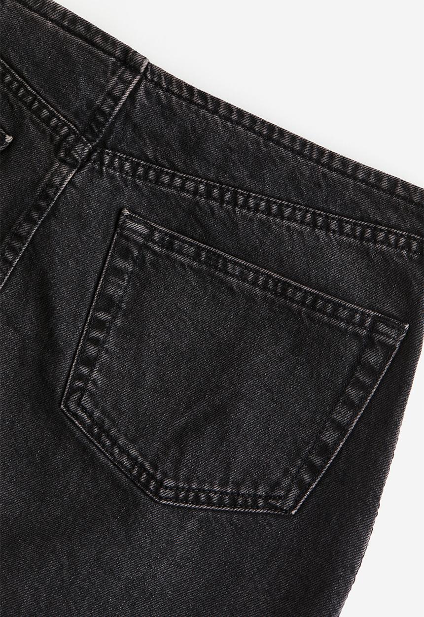 H&M - Denim maxi skirt - black