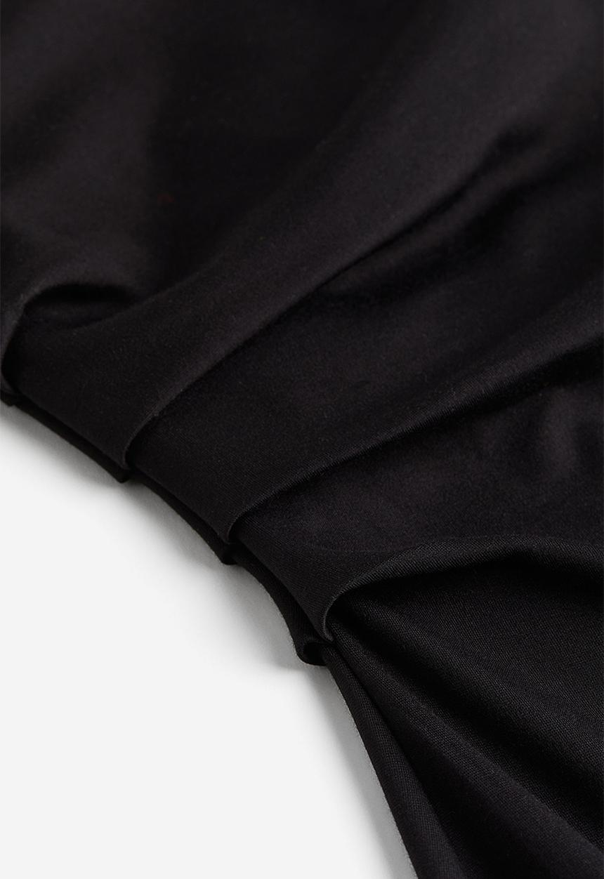 H&M - Draped jersey dress - black