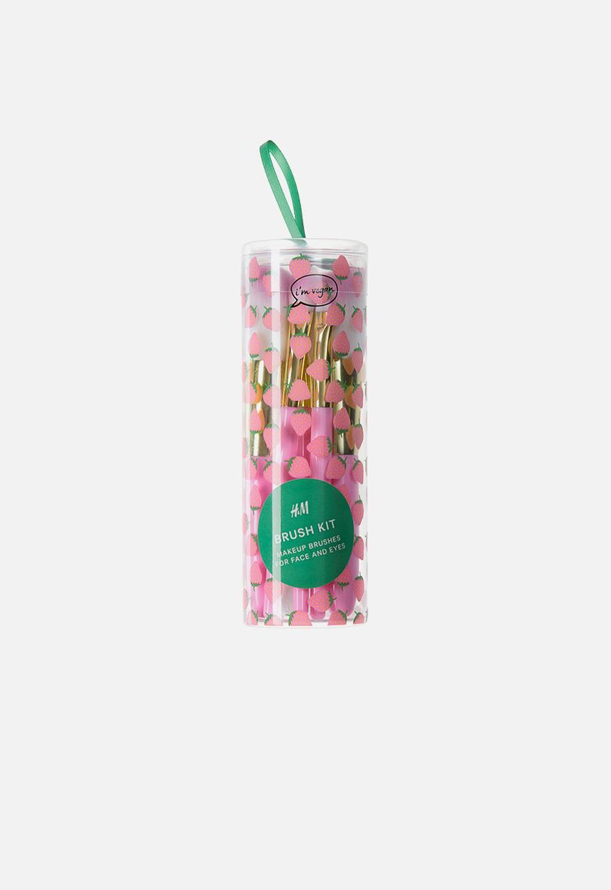 H&M - 5 Pack mini make-up brushes - light pink