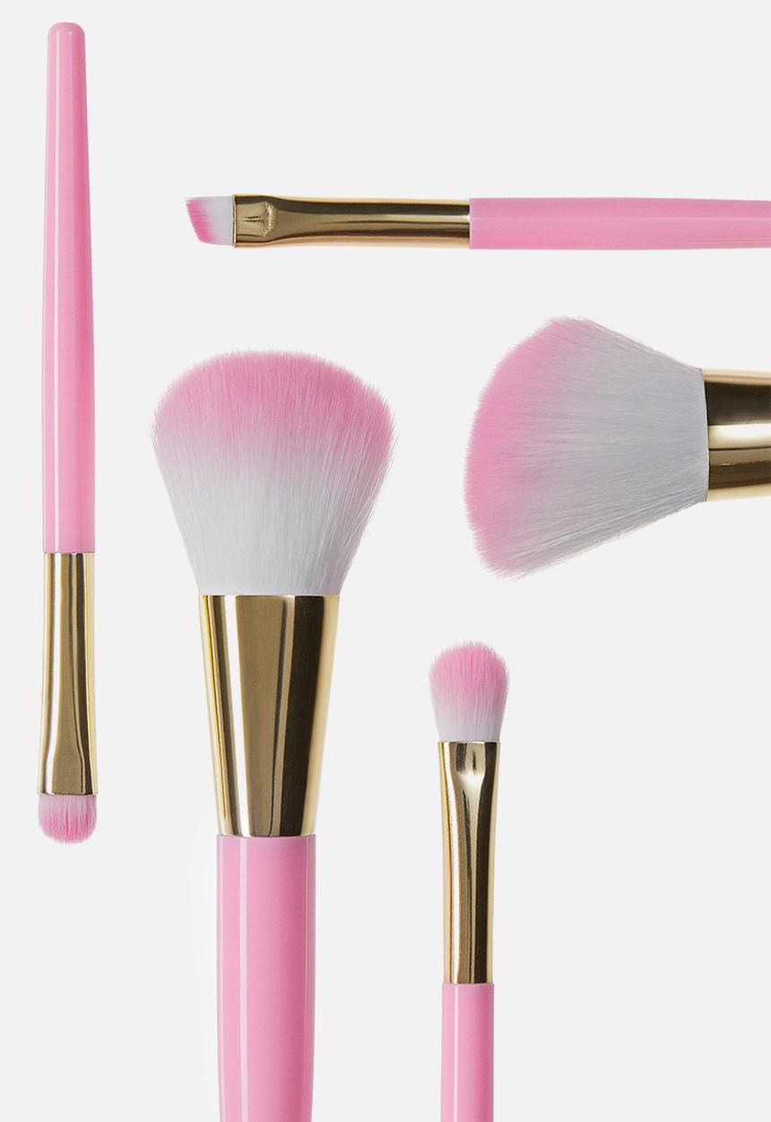 H&M - 5 Pack mini make-up brushes - light pink