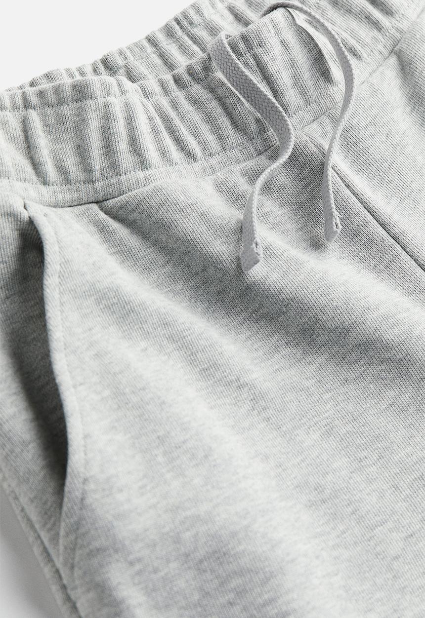 H&M - Straight sweatpants - light grey marl
