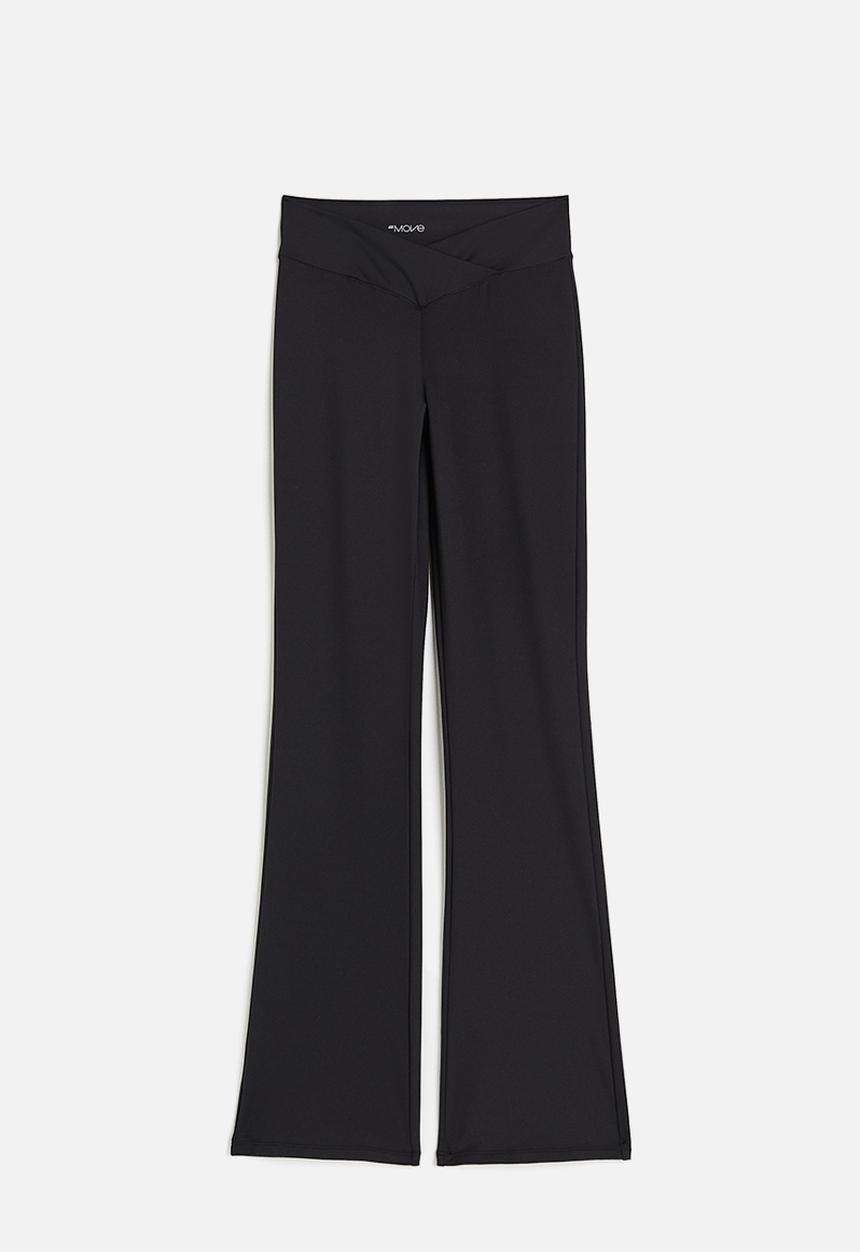 H&M - Softmove™ flared sports leggings - black