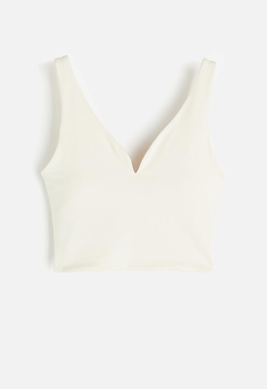 H&M - Softmove™ medium support sports bra - cream