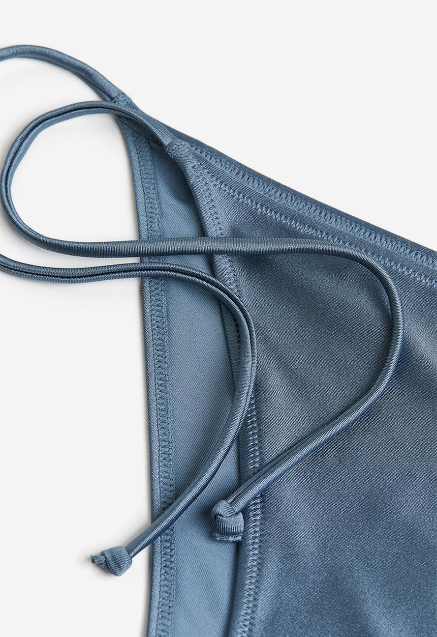 H&M - Tie tanga bikini bottoms - dusty blue