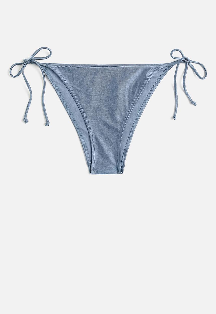 H&M - Tie tanga bikini bottoms - dusty blue