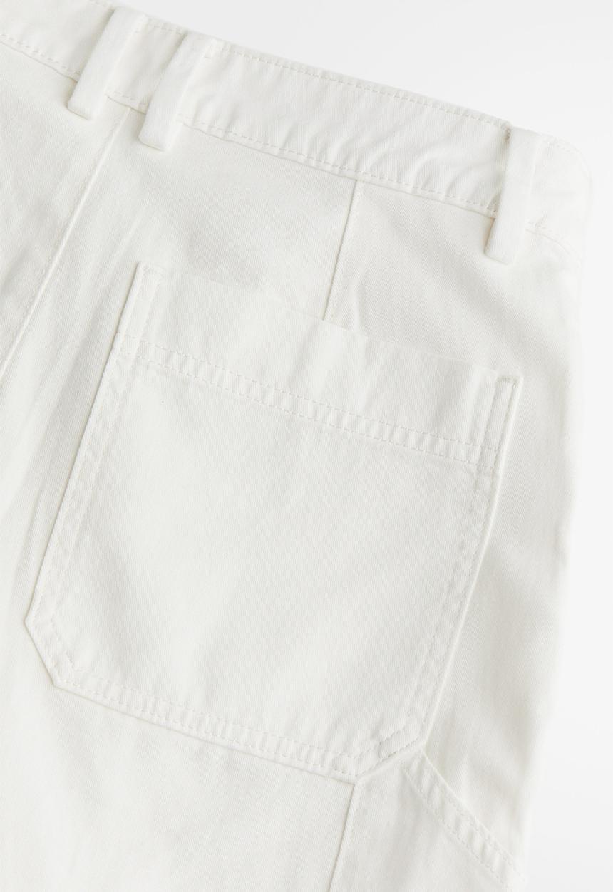 H&M - Twill cargo trousers - cream