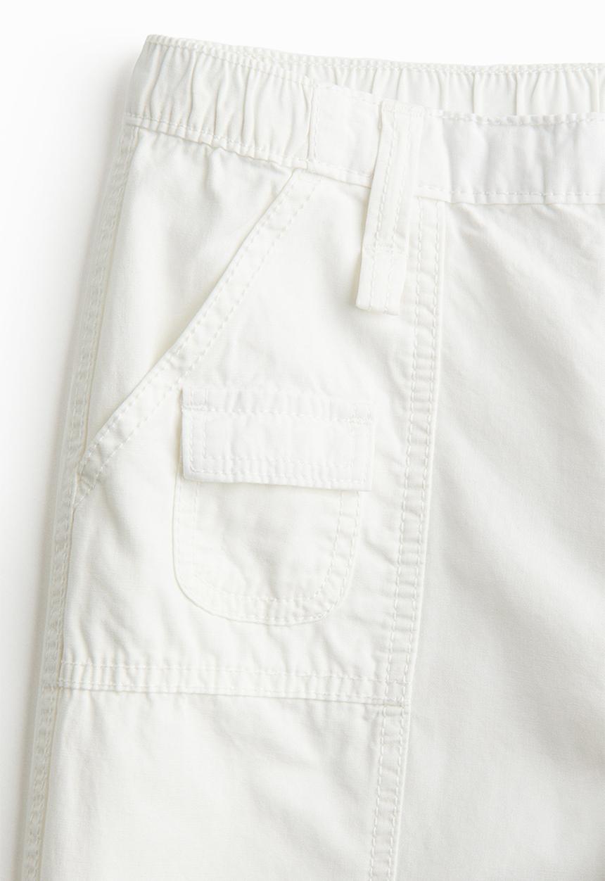 H&M - Canvas cargo trousers - white