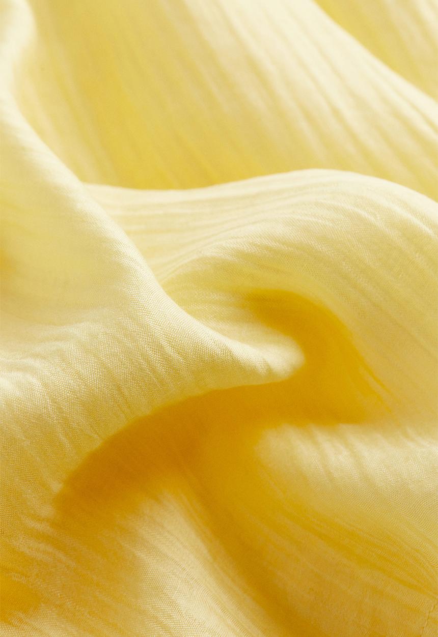 H&M - Crinkled blouse - yellow