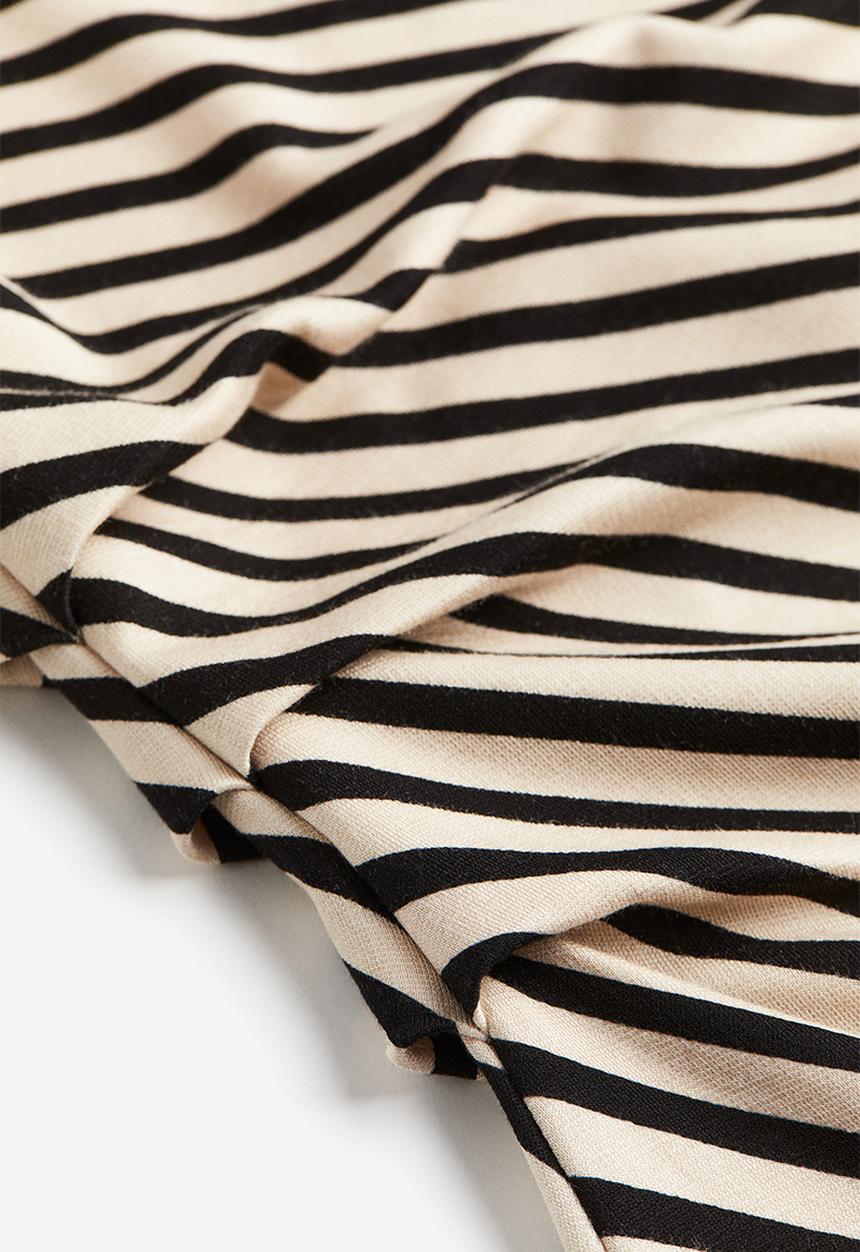 H&M - Draped jersey dress - beigei