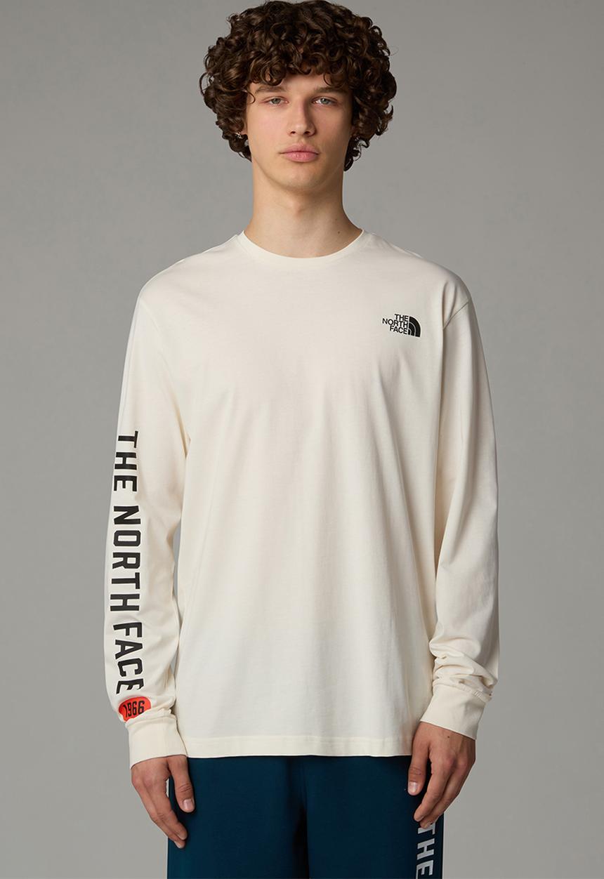The North Face - M Ls Tee Varsity Graphic - White Dune (QLI)