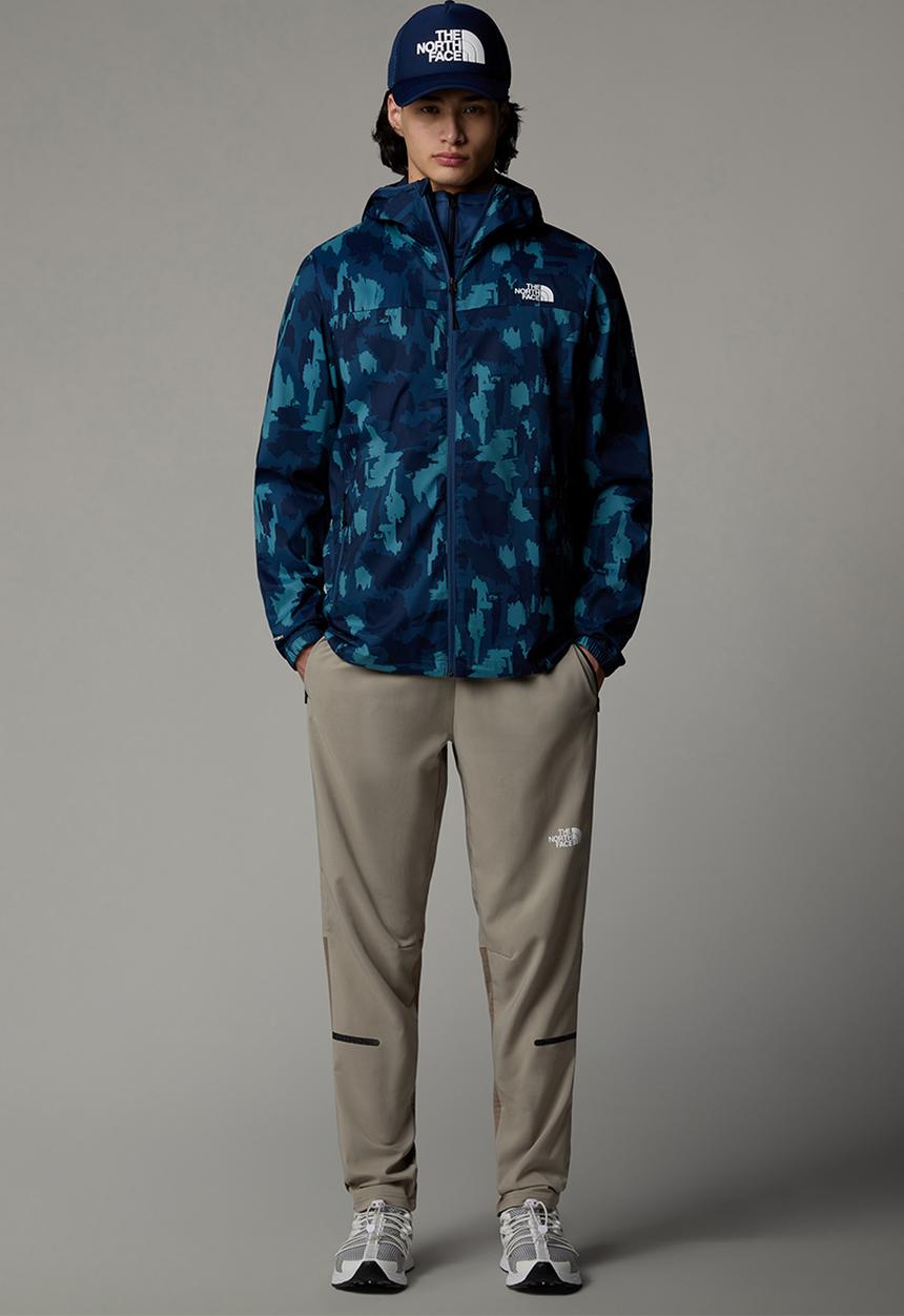 The North Face - MA Hooded wind jacket print- Summit Navy Painted Mountains Print (6VI)