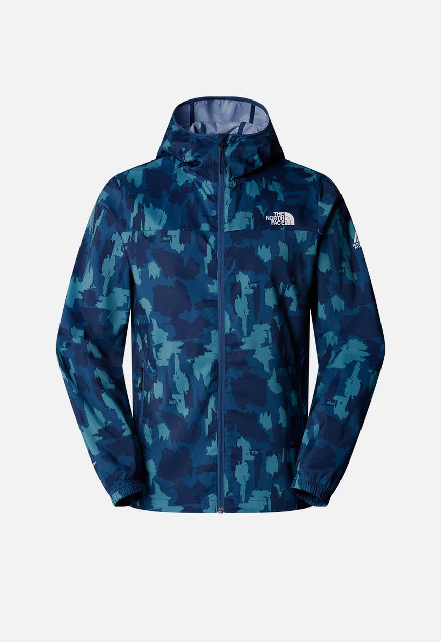 The North Face - MA Hooded wind jacket print- Summit Navy Painted Mountains Print (6VI)