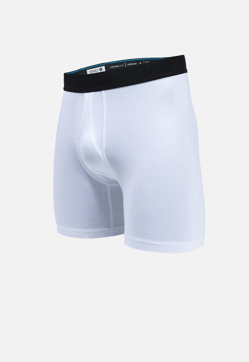 Stance Socks - Standard 6in boxer brief cotton blend - white