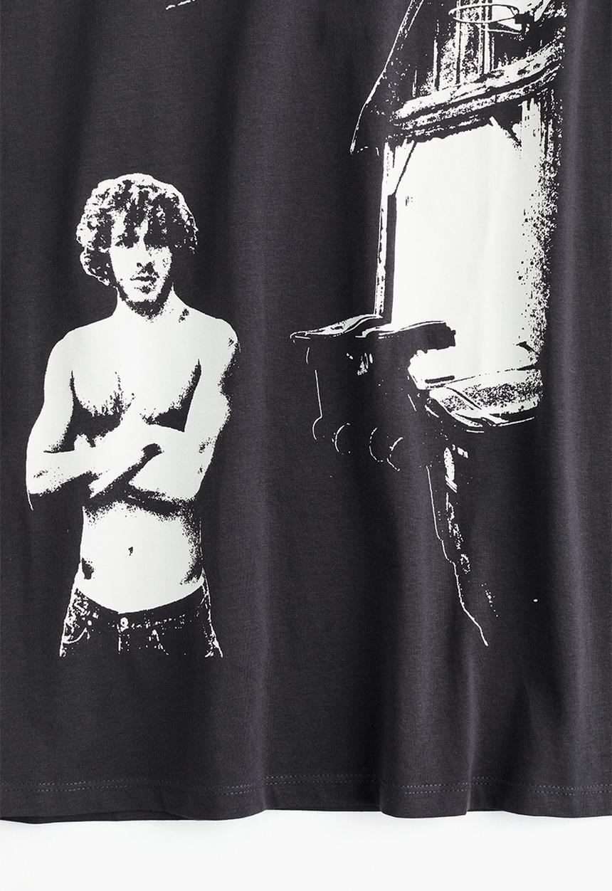 H&M - Oversized printed T-shirt - black jack harlow