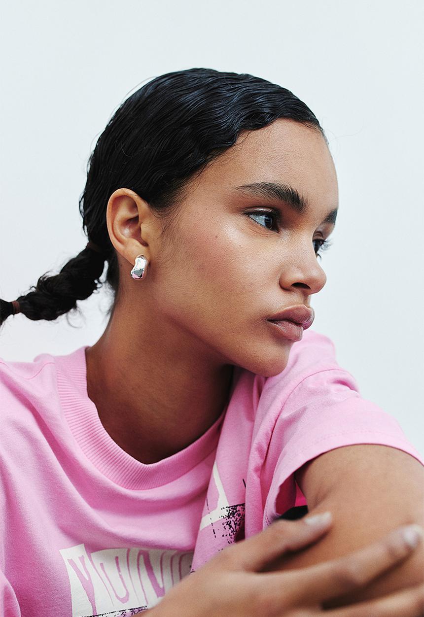 H&M - Oversized printed T-shirt - light pink yungblud 