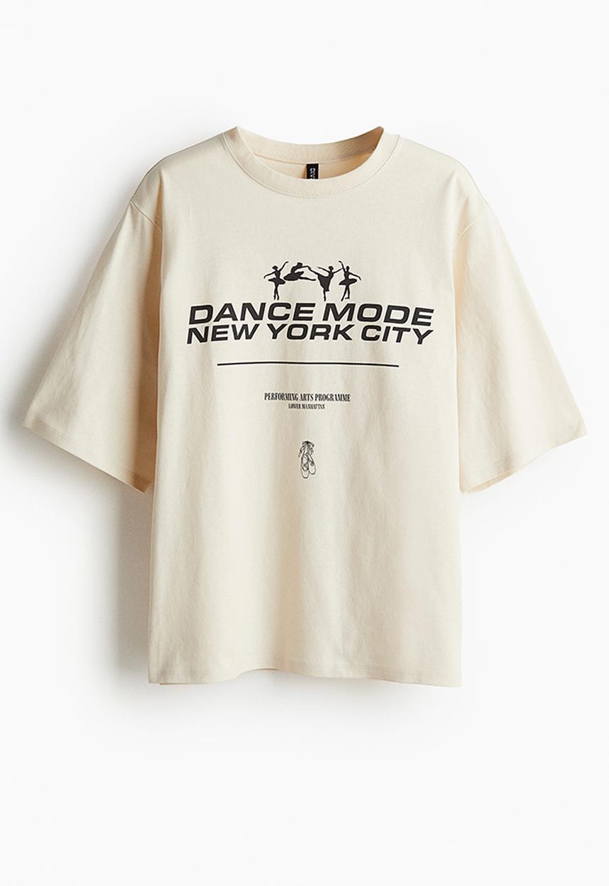 H&M - Oversized t-shirt - beige