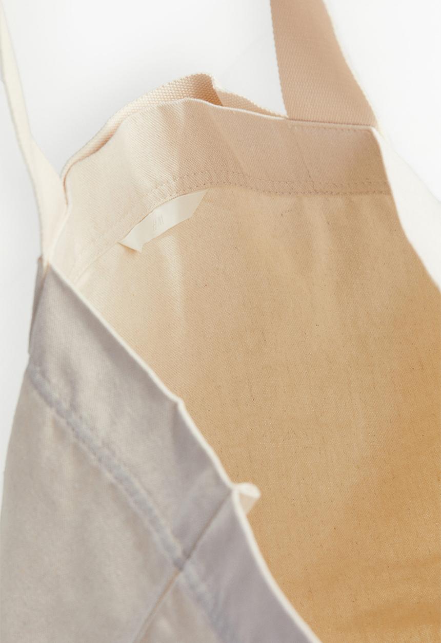 H&M - Canvas shopper - natural white
