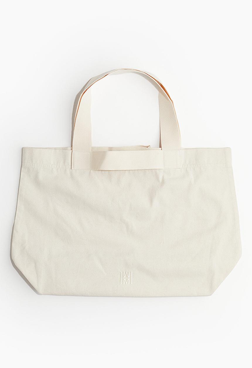 H&M - Canvas shopper - natural white