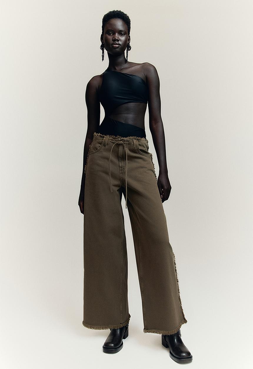 H&M - Baggy regular jeans - beige