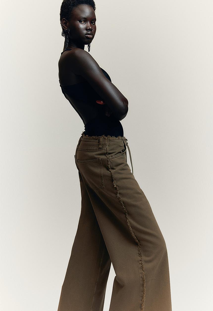 H&M - Baggy regular jeans - beige