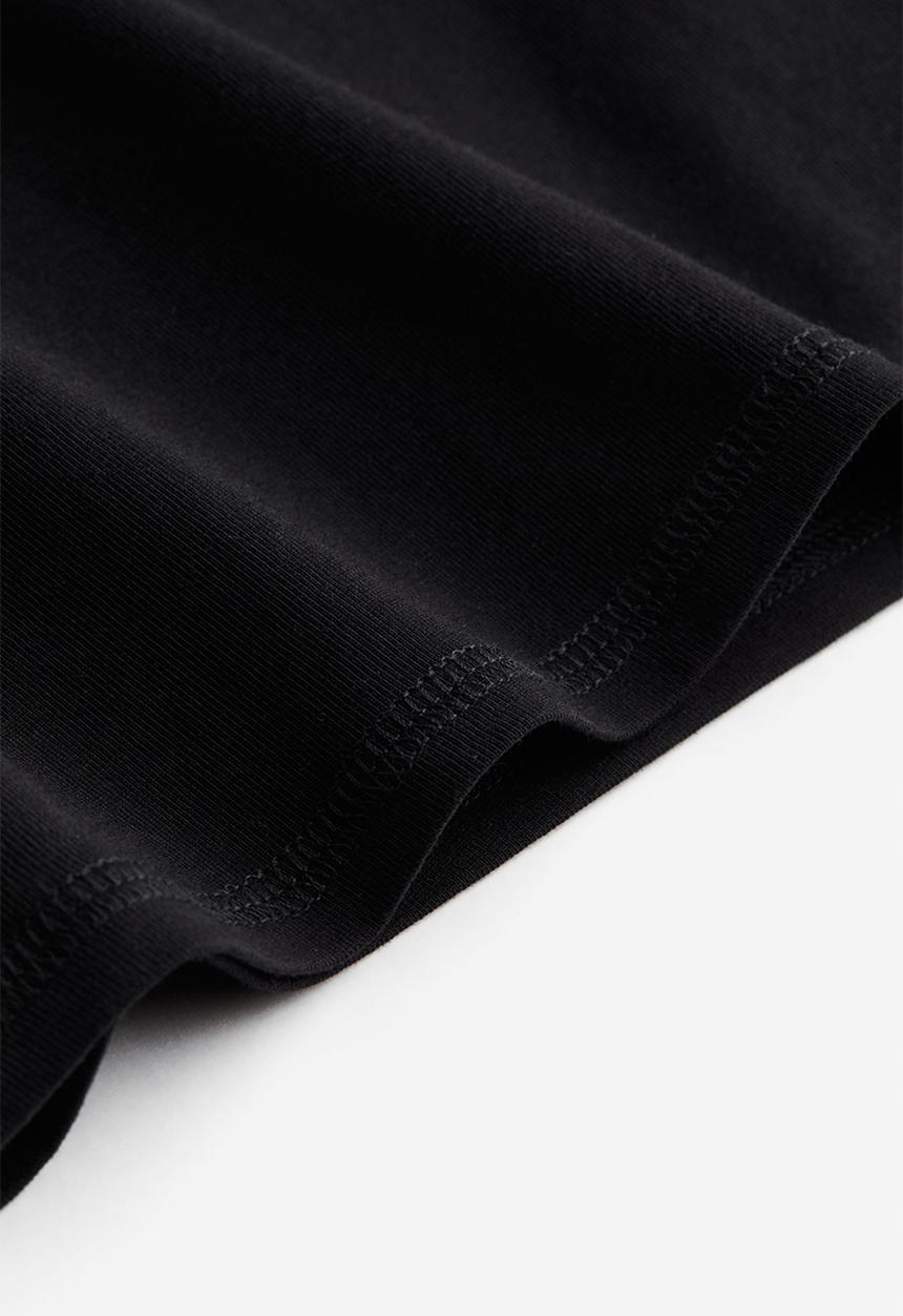H&M - Cropped t-shirt - black