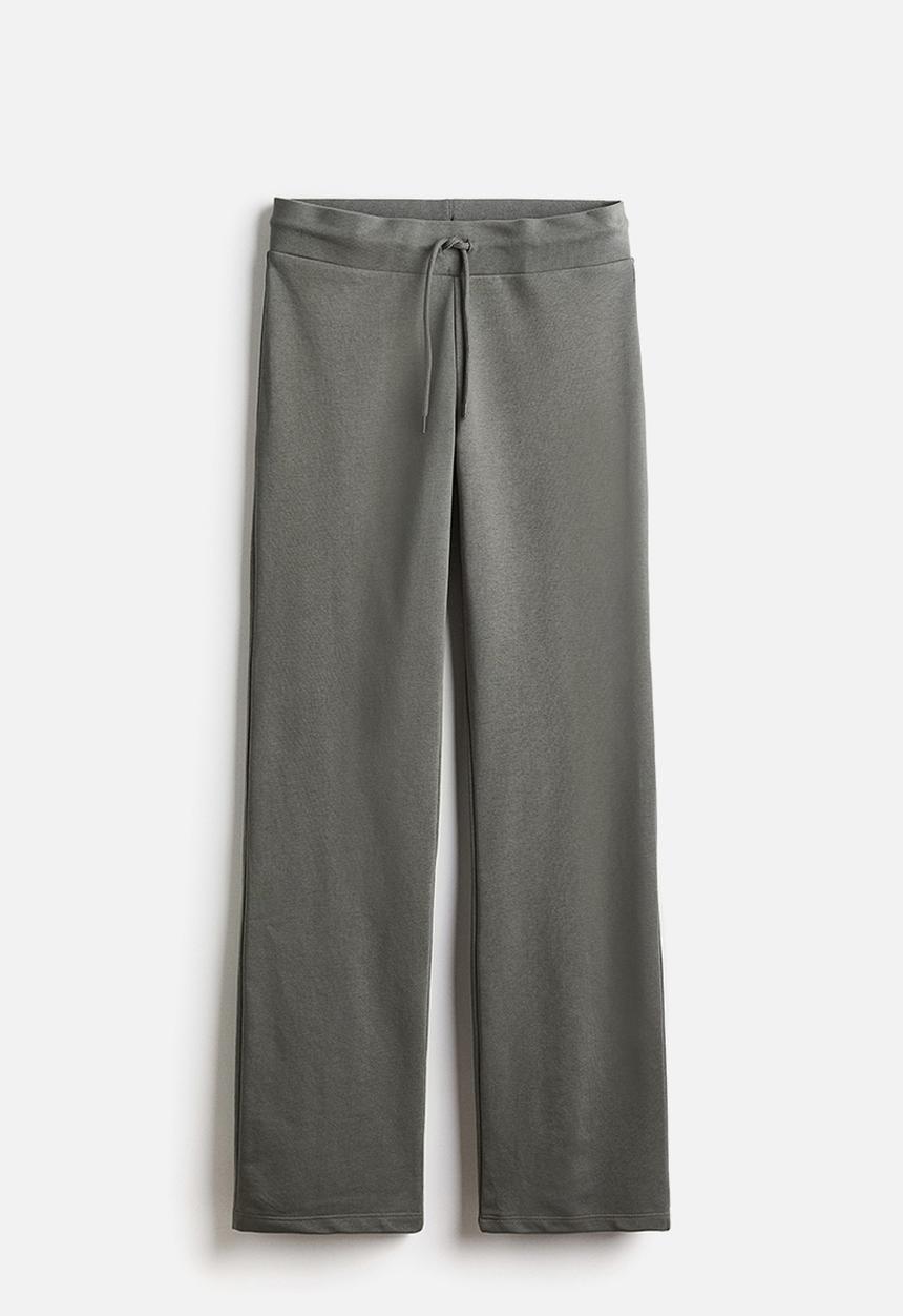H&M - Straight joggers - khaki green marl 