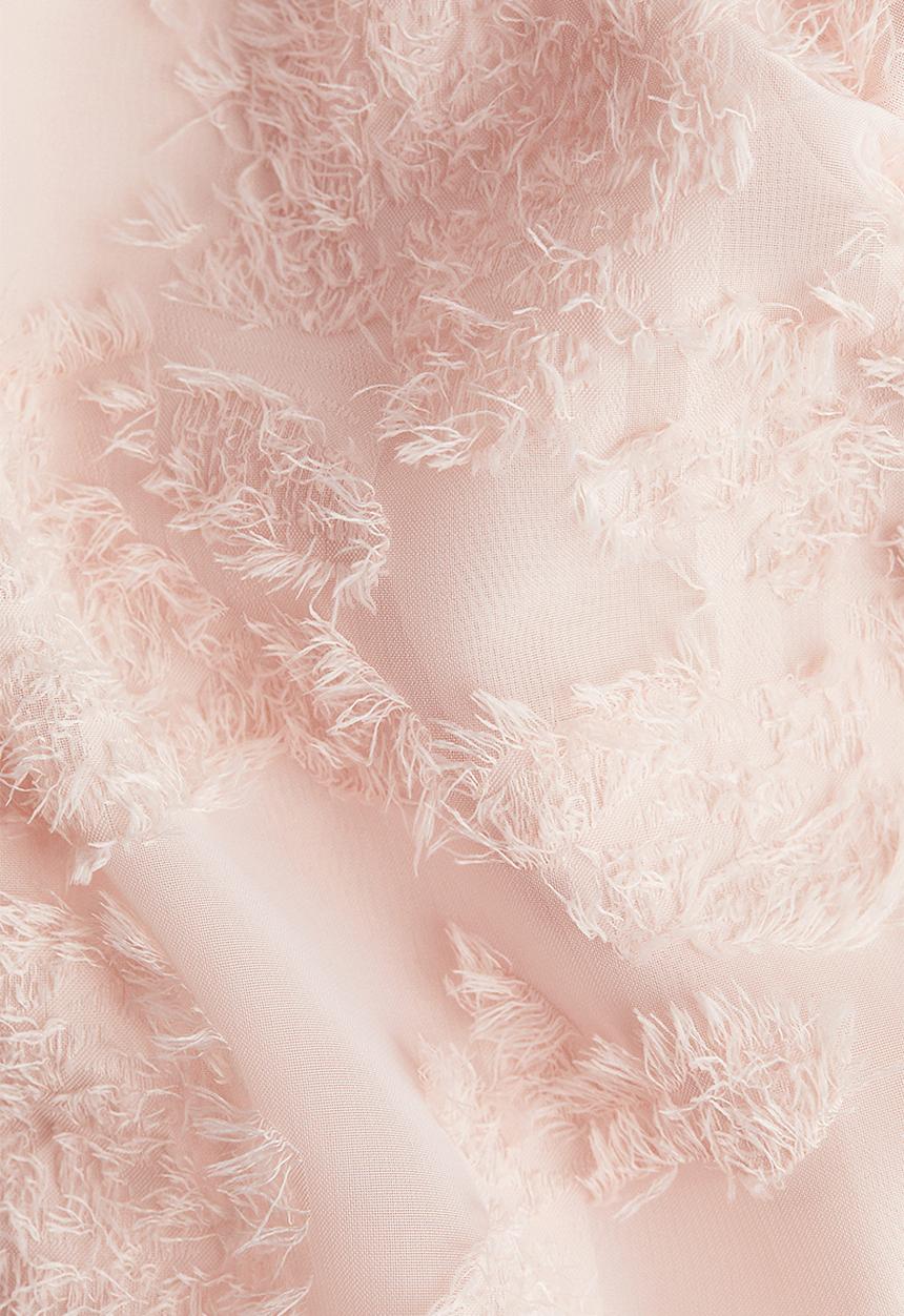 H&M - Textured-weave shirt - light pink