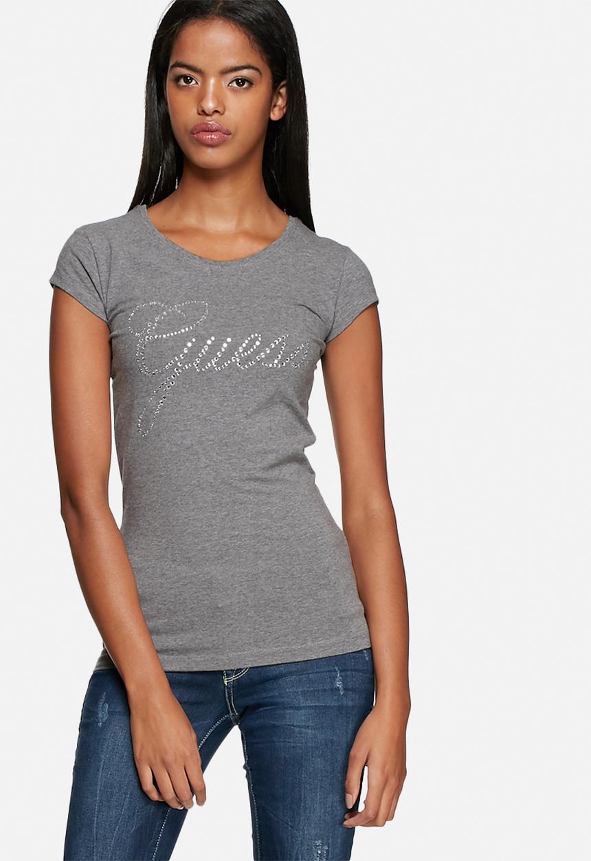 GUESS - Rhinestone Circle Tee