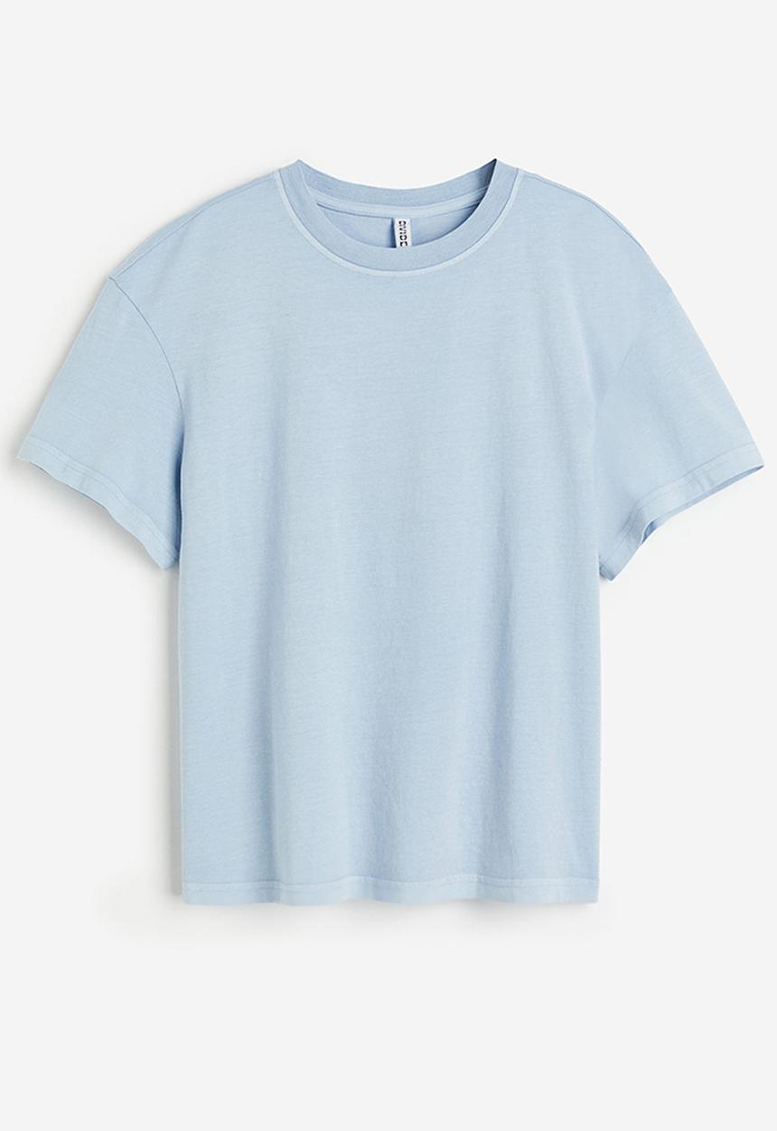 H&M - Oversized t-shirt - light blue