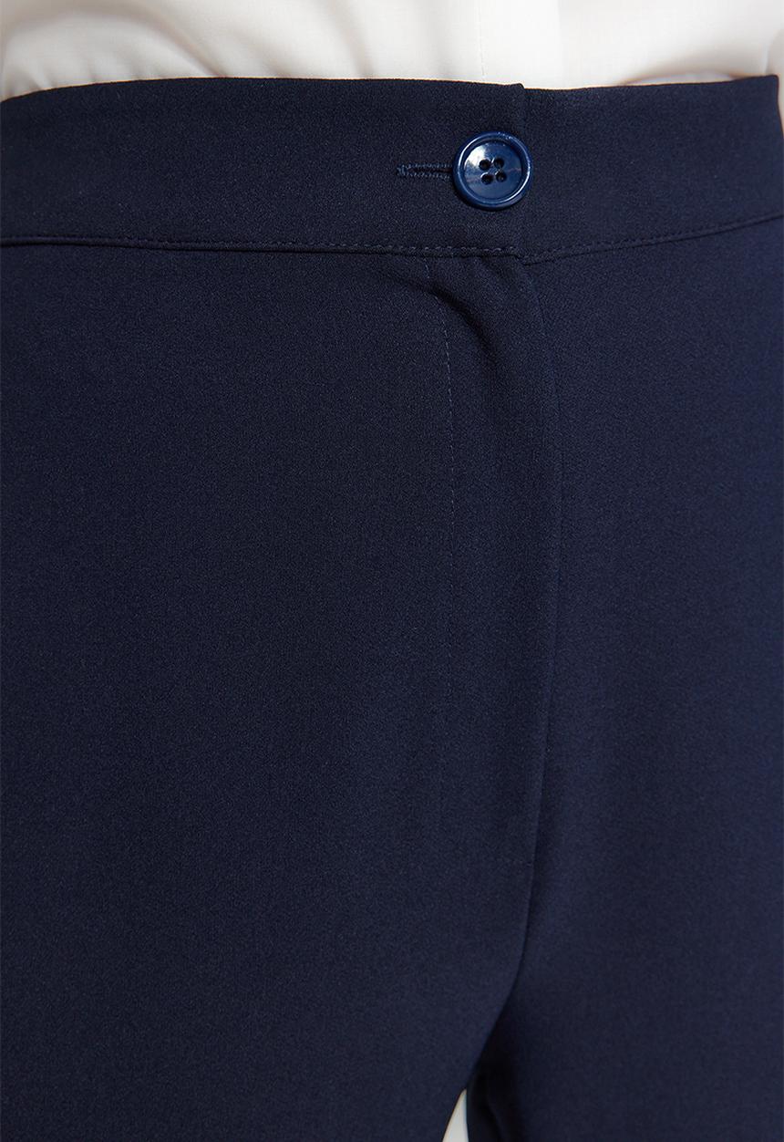 Trendyol - Spanish leg flare woven trousers - navy blue