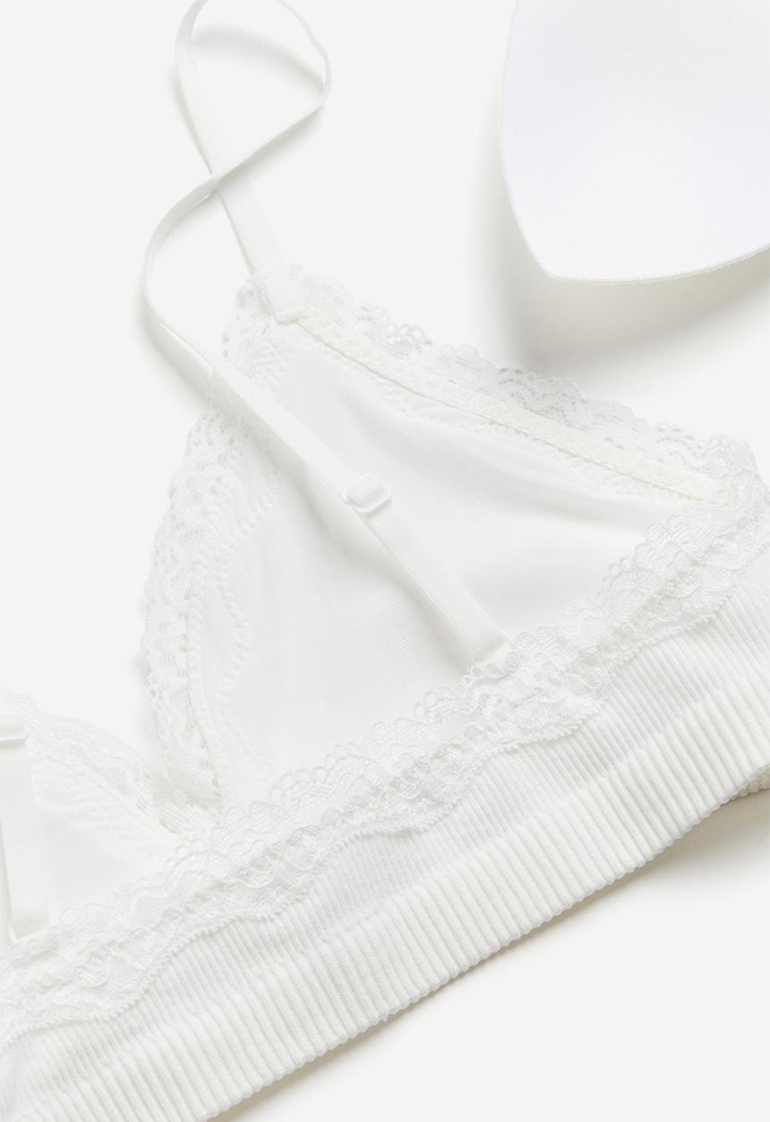 H&M - Seamless soft bra - white