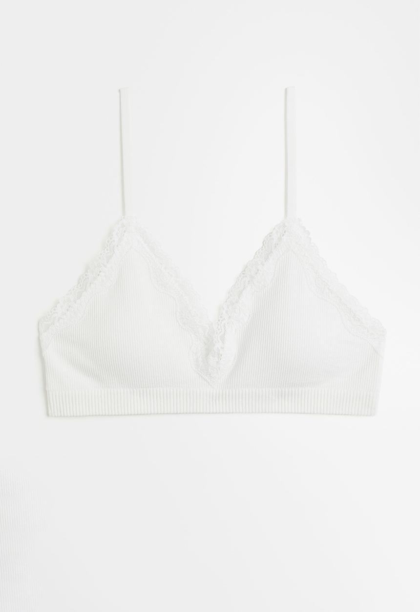 H&M - Seamless soft bra - white