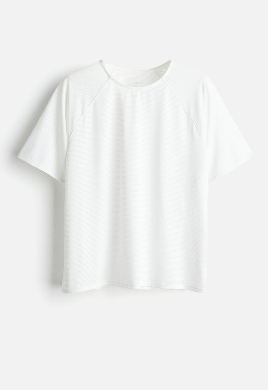 H&M - Drymove™ mesh sports T-shirt - white