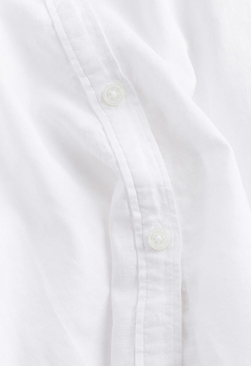 H&M - Linen-blend blouse - white