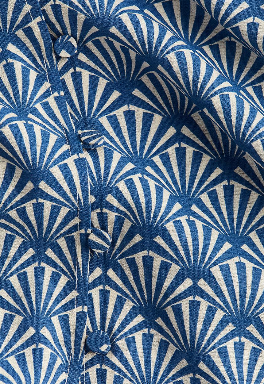H&M - A-line dress - blue patterned