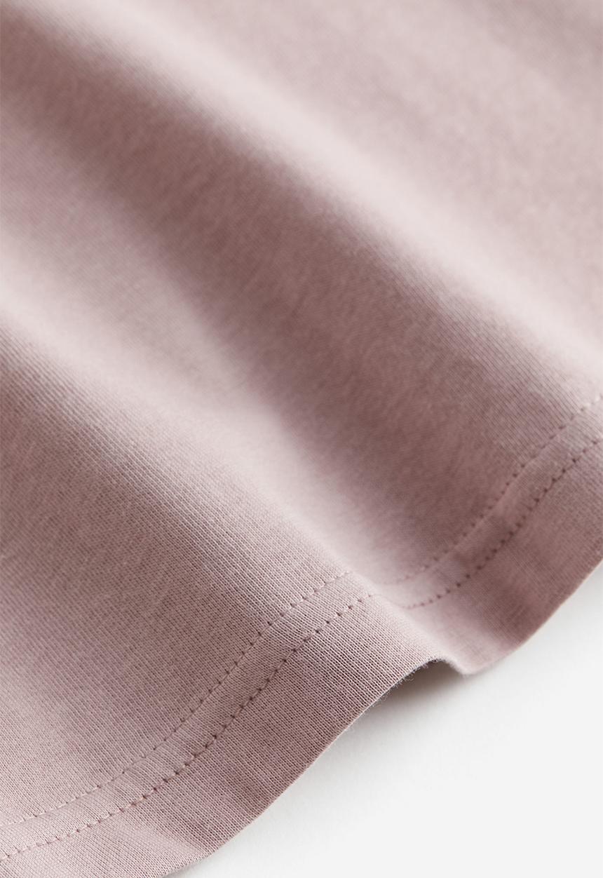 H&M - Oversized t-shirt - dusty pink marl