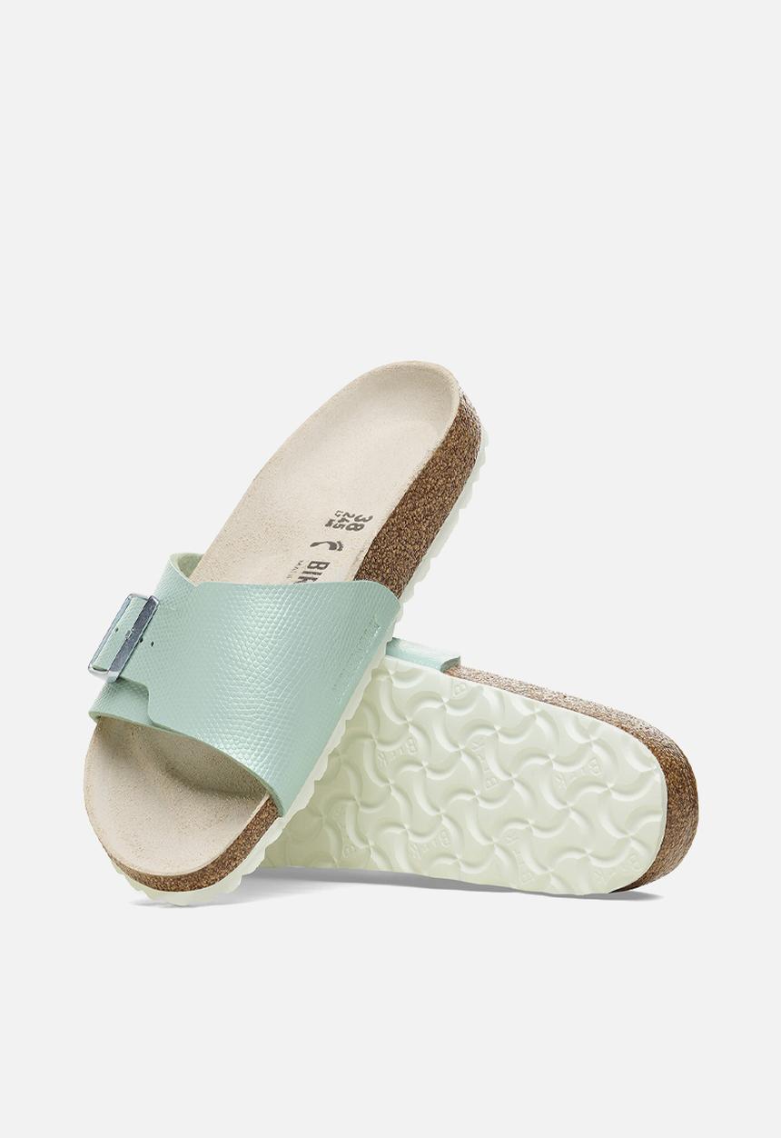 Birkenstock - Catalina shiny lizard narrow - surf green