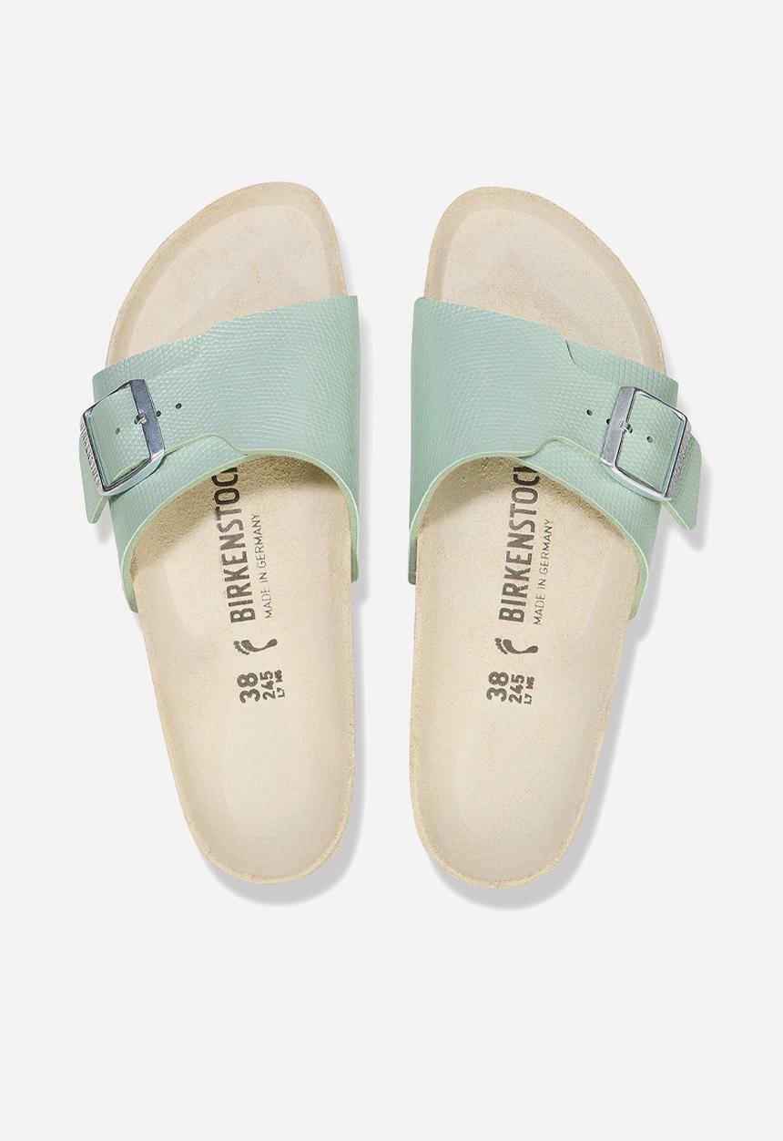 Birkenstock - Catalina shiny lizard narrow - surf green