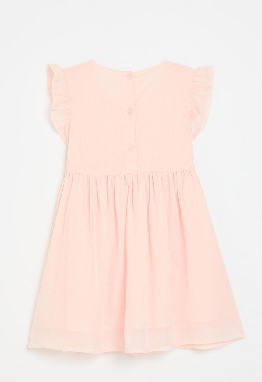 Pop Candy - Bowknot frilled dress - pink